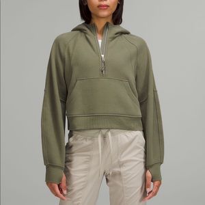 Scuba oversized half-zip hoodie 1/2 zip scuba olive M/L